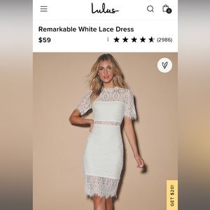 Lulu’s White Lace Dress
